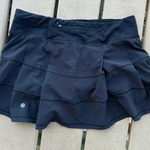 lululemon athletica Black Circle Skirt with Built-In Shorts